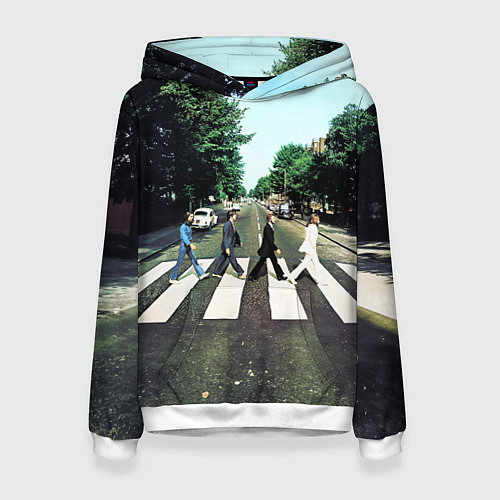 Женская толстовка The Beatles альбом Abbey Road / 3D-Белый – фото 1