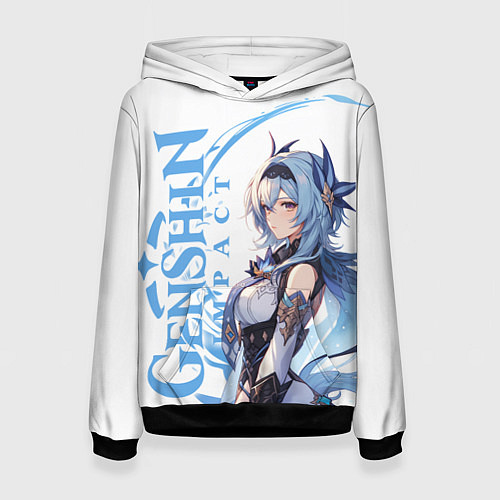 Женская толстовка Genshin impact - Эола / 3D-Черный – фото 1