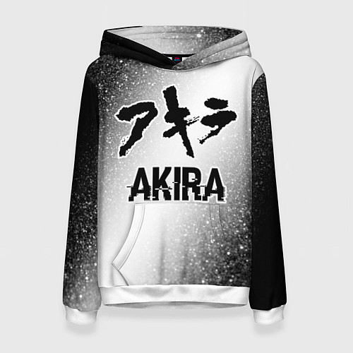 Женская толстовка Akira glitch на светлом фоне / 3D-Белый – фото 1