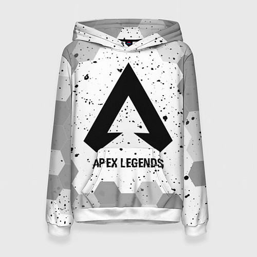 Женская толстовка Apex Legends glitch на светлом фоне / 3D-Белый – фото 1