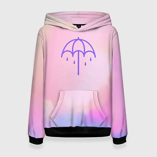 Женская толстовка Bring Me The Horizon Umbrella / 3D-Черный – фото 1