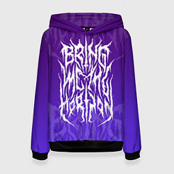 Толстовка-худи женская Bring Me The Horizon Lettering, цвет: 3D-черный