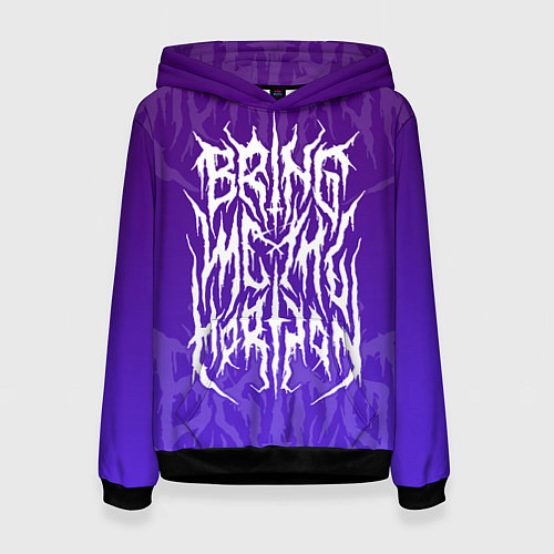 Женская толстовка Bring Me The Horizon Lettering / 3D-Черный – фото 1