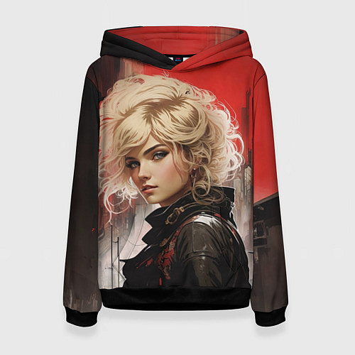 Женская толстовка Смотрящая за районом / 3D-Черный – фото 1