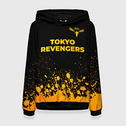 Женская толстовка Tokyo Revengers - gold gradient: символ сверху