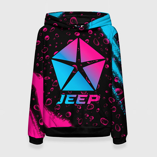 Женская толстовка Jeep - neon gradient / 3D-Черный – фото 1