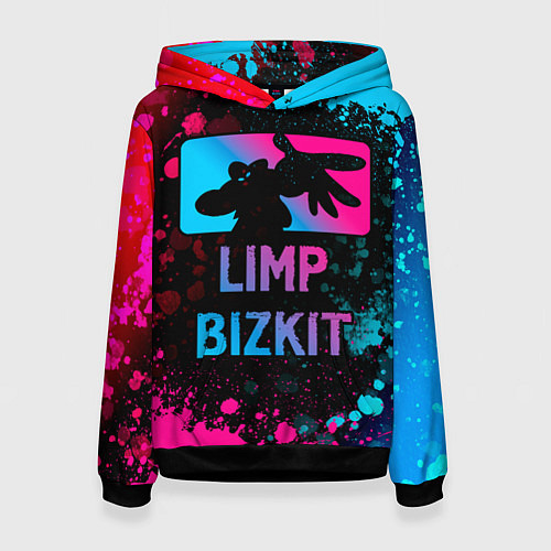 Женская толстовка Limp Bizkit - neon gradient / 3D-Черный – фото 1