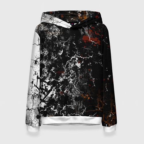 Женская толстовка Граффити абстрактный рисунок / 3D-Белый – фото 1