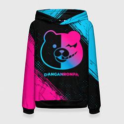 Толстовка-худи женская Danganronpa - neon gradient, цвет: 3D-черный