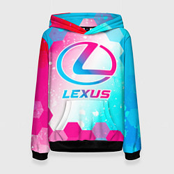 Женская толстовка Lexus neon gradient style