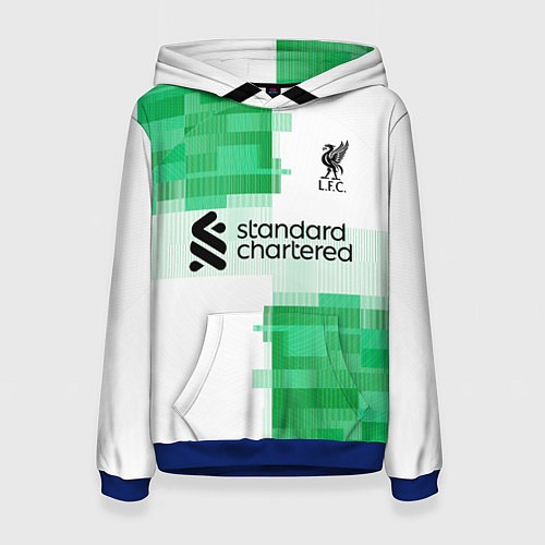 Женская толстовка ФК Ливерпуль форма 2324 гостевая / 3D-Синий – фото 1