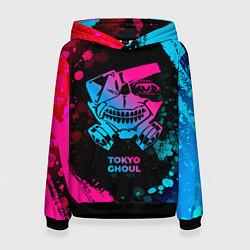 Толстовка-худи женская Tokyo Ghoul - neon gradient, цвет: 3D-черный