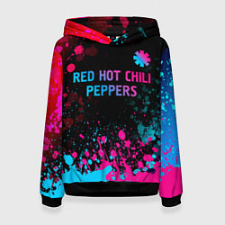 Женская толстовка Red Hot Chili Peppers - neon gradient: символ свер