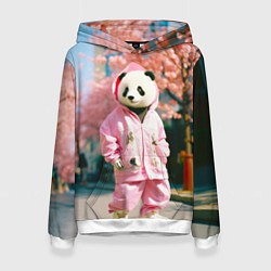 Женская толстовка Милая панда в пуховике