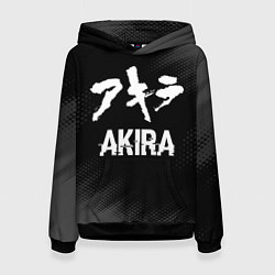 Толстовка-худи женская Akira glitch на темном фоне, цвет: 3D-черный