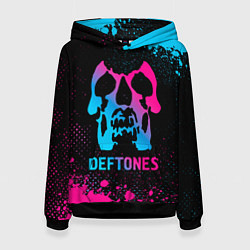 Толстовка-худи женская Deftones - neon gradient, цвет: 3D-черный