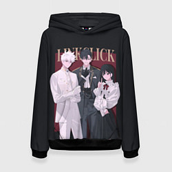 Толстовка-худи женская Агенты времени - персонажи, цвет: 3D-черный
