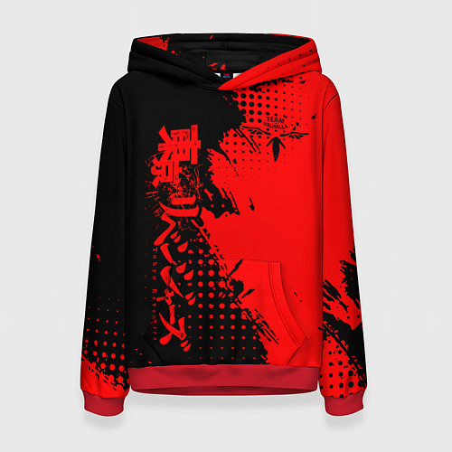 Женская толстовка Группировка Вальхалла - Tokyo revengers / 3D-Красный – фото 1