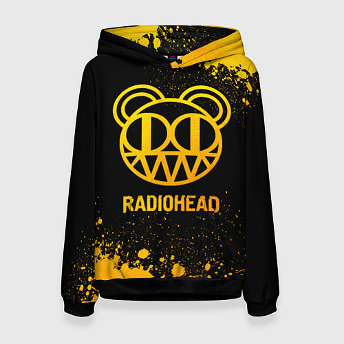 Женская толстовка Radiohead - gold gradient / 3D-Черный – фото 1