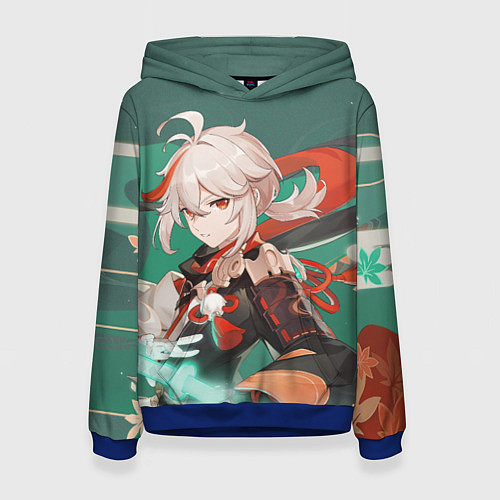 Женская толстовка Kaedehara Kazuha Genshin Impact / 3D-Синий – фото 1