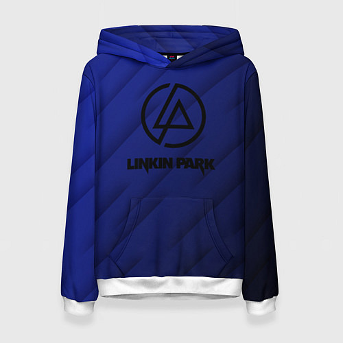 Женская толстовка Linkin park лого градиент / 3D-Белый – фото 1