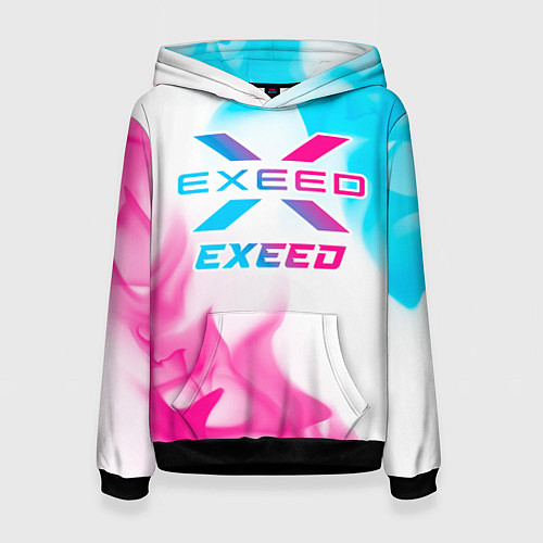 Женская толстовка Exeed neon gradient style / 3D-Черный – фото 1