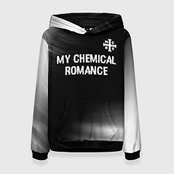 Женская толстовка My Chemical Romance glitch на темном фоне: символ