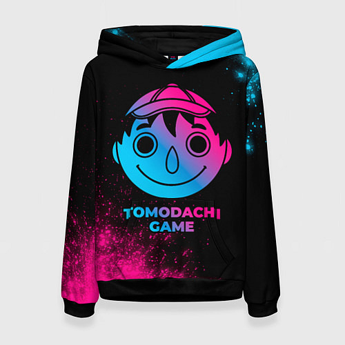 Женская толстовка Tomodachi Game - neon gradient / 3D-Черный – фото 1