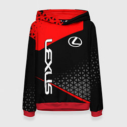 Толстовка-худи женская Lexus - red sportwear, цвет: 3D-красный