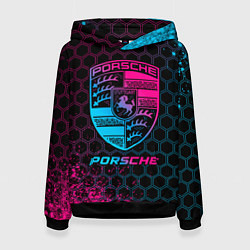 Женская толстовка Porsche - neon gradient