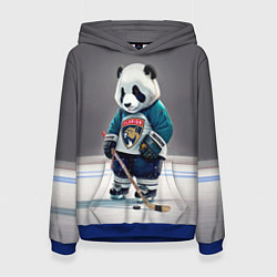 Толстовка-худи женская Panda striker of the Florida Panthers, цвет: 3D-синий