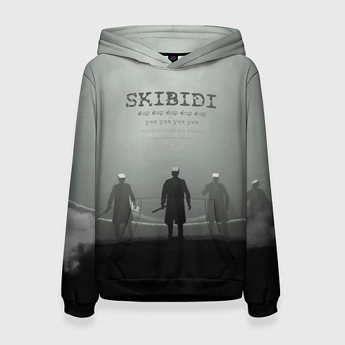 Женская толстовка Skibisi toilet Camera men / 3D-Черный – фото 1