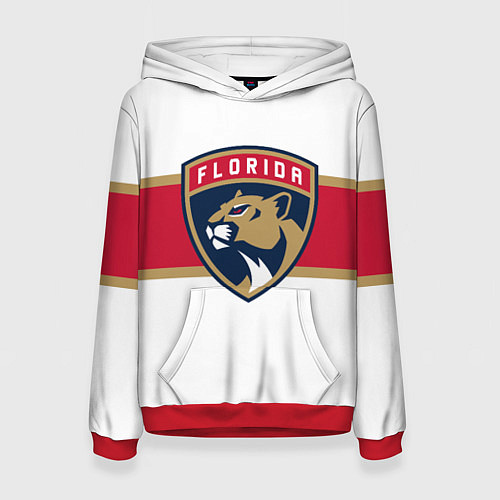 Женская толстовка Florida panthers - uniform - hockey / 3D-Красный – фото 1