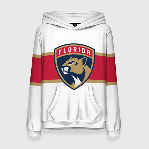 Женская толстовка Florida panthers - uniform - hockey / 3D-Белый – фото 1