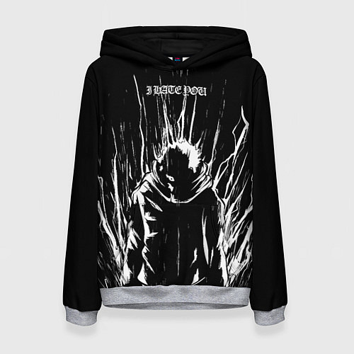 Женская толстовка Итадори в ярости - Магическая битва / 3D-Меланж – фото 1