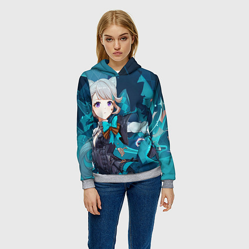 Женская толстовка Lynette Genshin Impact / 3D-Меланж – фото 3