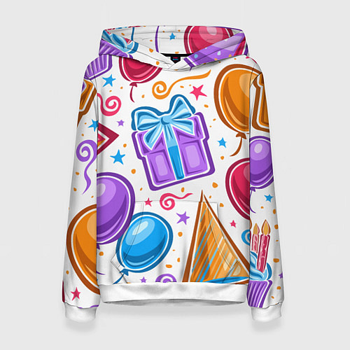 Женская толстовка Вечеринка / 3D-Белый – фото 1