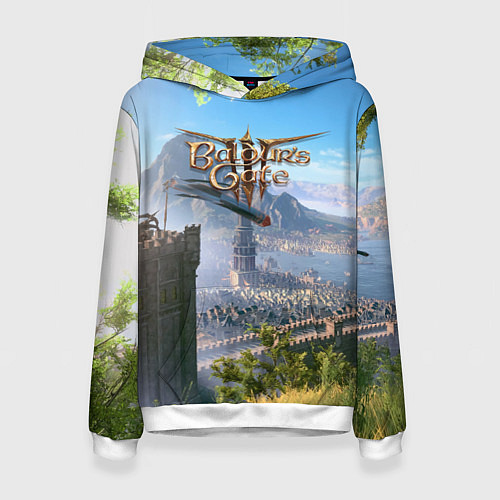 Женская толстовка Врата Балдура - Baldurs Gate 3 / 3D-Белый – фото 1