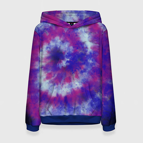 Женская толстовка Tie-Dye дизайн / 3D-Синий – фото 1