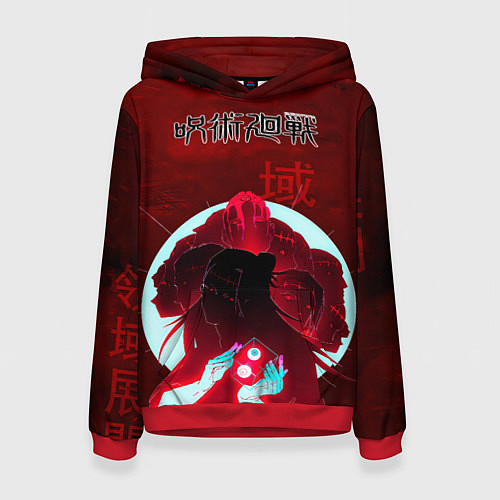 Женская толстовка Jujutsu kaisen Suguru Getou / 3D-Красный – фото 1