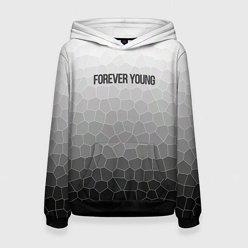 Женская толстовка Forever young / 3D-Черный – фото 1