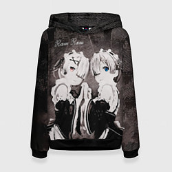 Женская толстовка Re Zero Ram and Rem