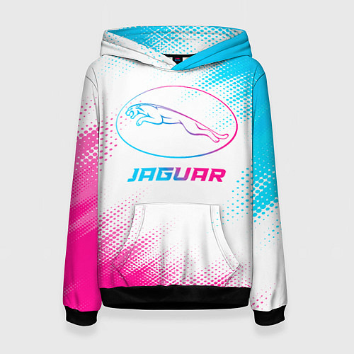 Женская толстовка Jaguar neon gradient style / 3D-Черный – фото 1