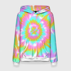 Женская толстовка Tie-Dye кислотный в стиле барби