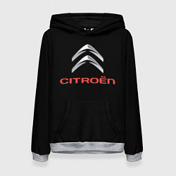 Толстовка-худи женская Citroen auto sports, цвет: 3D-меланж