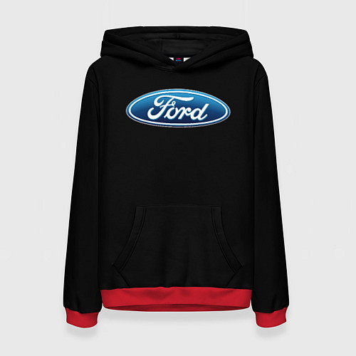 Женская толстовка Ford sport auto / 3D-Красный – фото 1