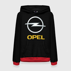 Толстовка-худи женская Opel sport car, цвет: 3D-красный