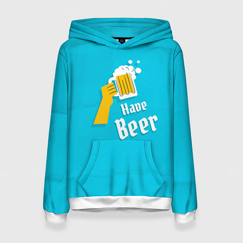 Женская толстовка Пиво есть / 3D-Белый – фото 1