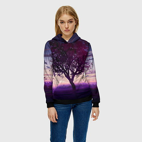 Женская толстовка Love Money Rock-n-Roll сакура / 3D-Черный – фото 3