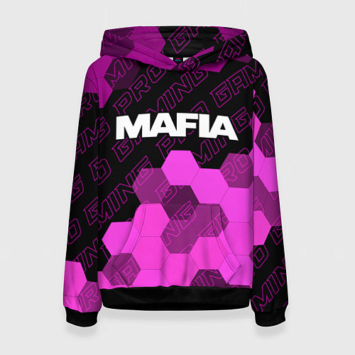 Женская толстовка Mafia pro gaming: символ сверху / 3D-Черный – фото 1